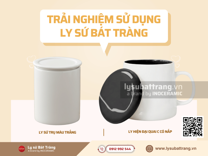 So sánh trải nghiệm giữa ly sứ có tay cầm và ly trơn
