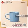 Ly lùn quai C 310ml - Men màu xám