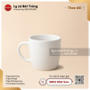 Ly lùn quai C 350ml – Màu trắng