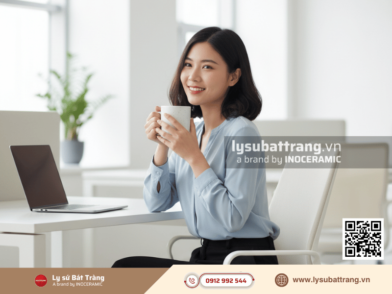 Ly trụ men hạt 350ml men màu gốm sứ Bát Tràng độc đáo