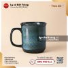 Ly sứ Lam Thạch quai C 250ml – Men hỏa biến