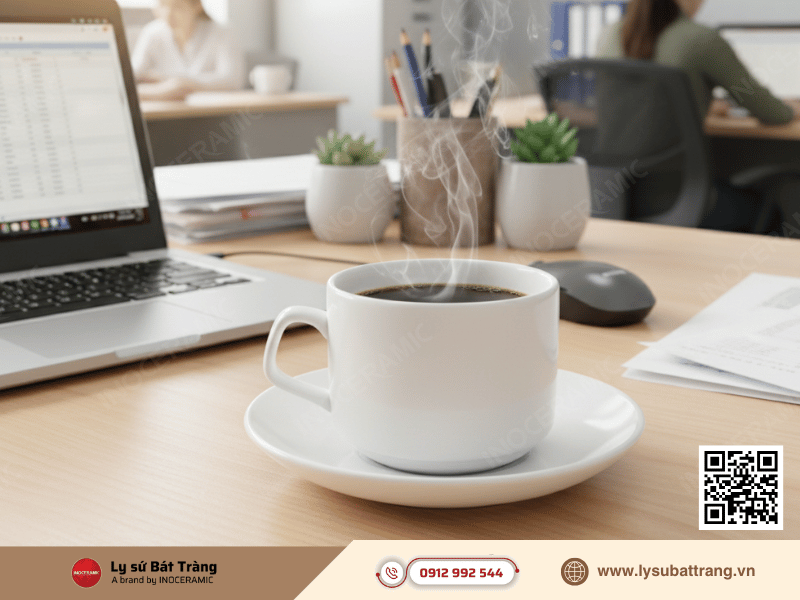 Tay cầm ly sứ ảnh hưởng đến tổng thể thiết kế và sự cân đối