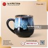 Cốc sứ bầu miệng loe Lam Hải 350ml – Men hỏa biến