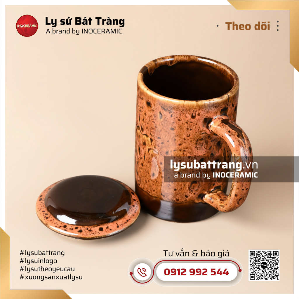 Ca lọc trà men hỏa biến Hổ Phách – Hình 2