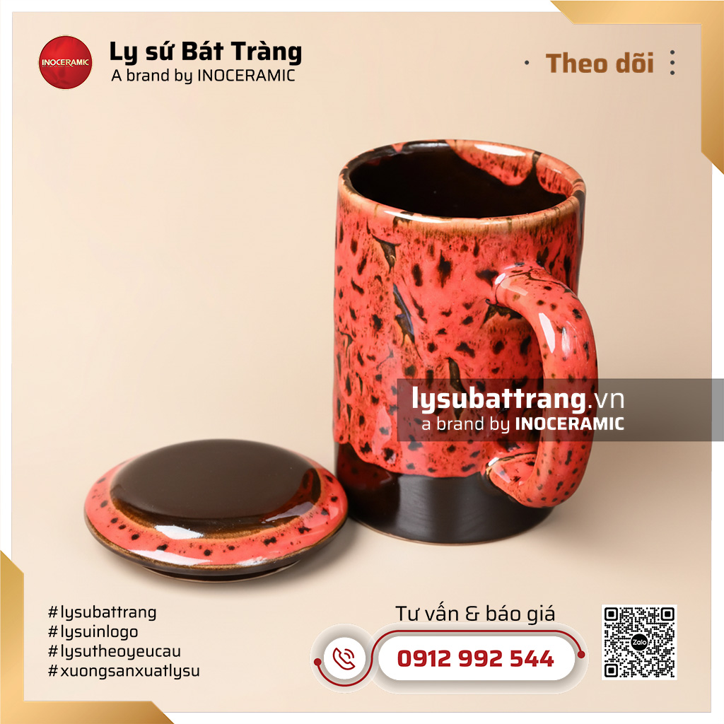 Cốc lọc trà men hỏa biến Nham Thạch – Hình 2