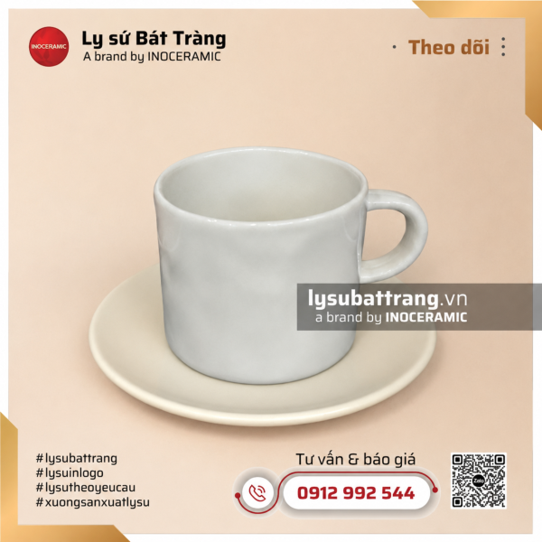 Cốc cà phê bóp méo quai C nhỏ – Hình 2