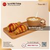 Khay cà phê bánh đĩa chữ nhật và thìa cốc