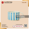 Ly lùn quai to kẻ sọc 300ml - Hoa văn