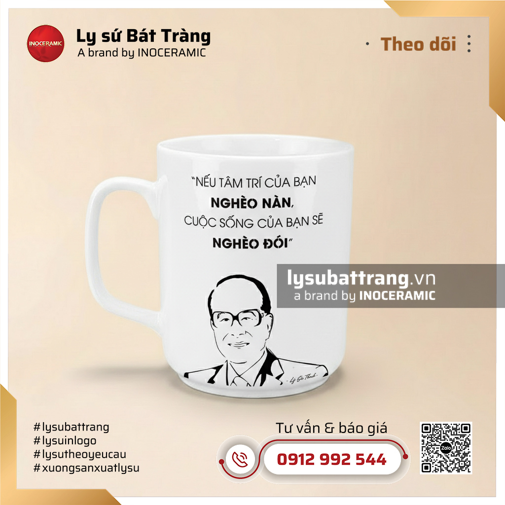 Ly sứ in hình doanh nhân thế giới với câu các nói nổi tiếng – Hình 6