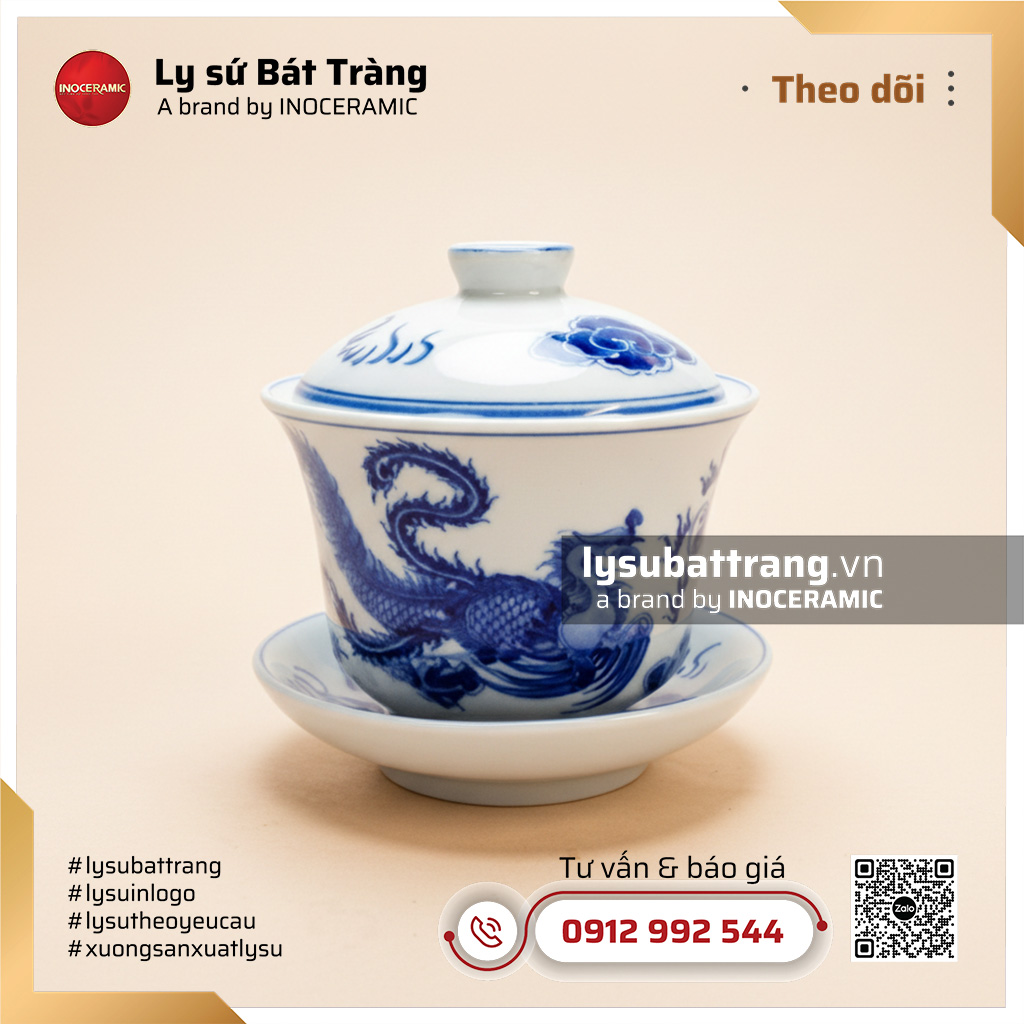 Chén khải cao long phụng