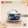 Chén khải long phụng nắp thấp