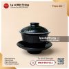 Chén sứ khải men đen lòng trắng
