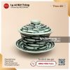 Cốc chè tàu sứ cá đàn vẽ tay - Men tro