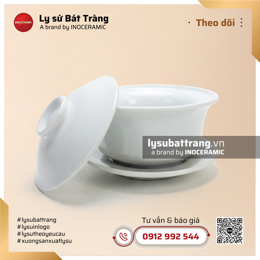 Chén khải thấp men trắng – Hình 3
