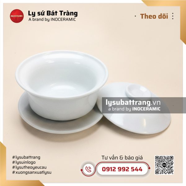 Chén khải thấp men trắng – Hình 5