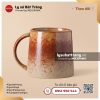 Cốc sứ bệt men hoả biến đại hoả sa – Quà tặng phong cách hoài cổ