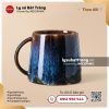 Cốc sứ đế bệt Lam Triều – Men hỏa biến