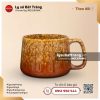 Cốc hiện đại quai vuông Hỏa Vũ - Men hỏa biến