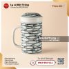 Cốc trà có lọc họa tiết cá đàn - Hoa văn