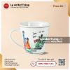 Cốc vát quai tim Việt Nam - Hoa văn