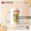 Ly sứ in khẩu hiệu tích cực văn phòng