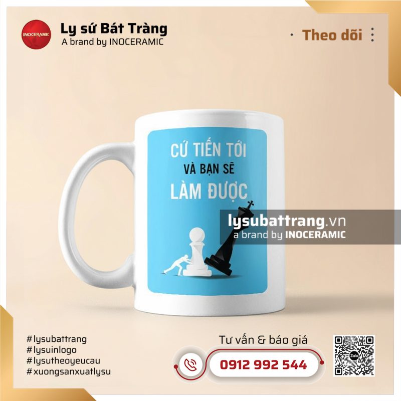 Ly sứ khẩu hiệu tích cực chủ đề dám thử