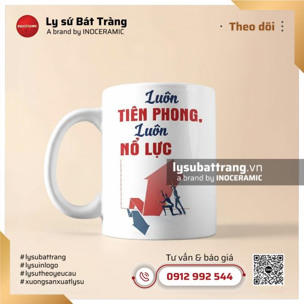 Ly sứ in khẩu hiệu tích cực văn phòng – Hình 6