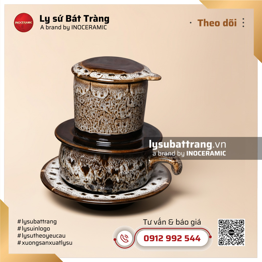 Bộ phin pha cafe men hỏa biến Ngọc Vân – Hình 2