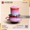 Bộ phin cafe sứ men hỏa biến Hồng Phấn