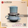 Bộ phin cà phê sứ Thanh Ngọc - Men hỏa biến