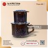 Bộ cốc cà phê quai vuông Huyền Sa men hỏa biến