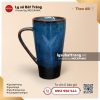 Cốc bia vát quai số 7 men lam hỏa biến 500ml