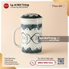 Cốc lọc trà cá sặc rằn vẽ tay