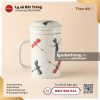 Cốc lọc trà sứ vẽ chuồn chuồn kim đen đỏ