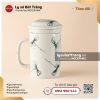 Ca lọc trà chuồn chuồn kim đen vẽ tay