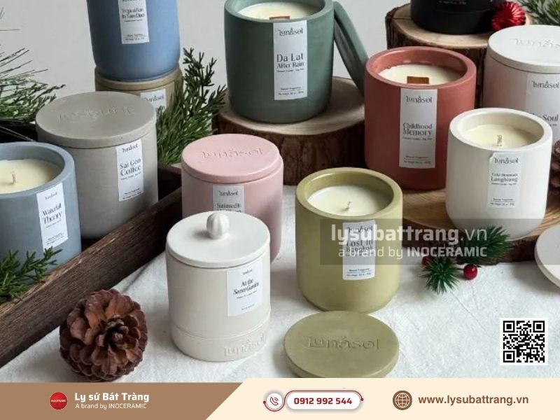 Định vị nhận diện thương hiệu nến thơm qua cốc/ly nến