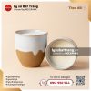 Cốc bầu nến thơm men hỏa biến Hồng Vân