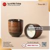 Ly trụ đế cao nến thơm size trung Hồng Thạch