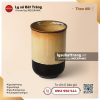 Cốc trụ sứ miệng loe 500ml Ngọc Trai - Men hỏa biến