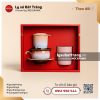 Giftset phin sứ men chảy hỏa biến Phấn Ngọc