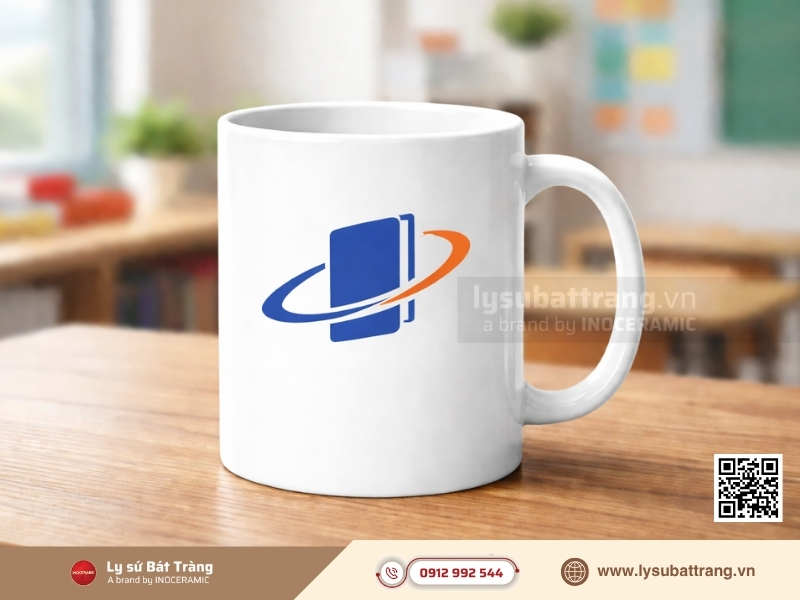 Ly sứ trắng dáng trụ là mẫu thiết kế "kinh điển" và được ưa chuộng nhất trong các khối trường học nhờ vẻ ngoài tối giản.