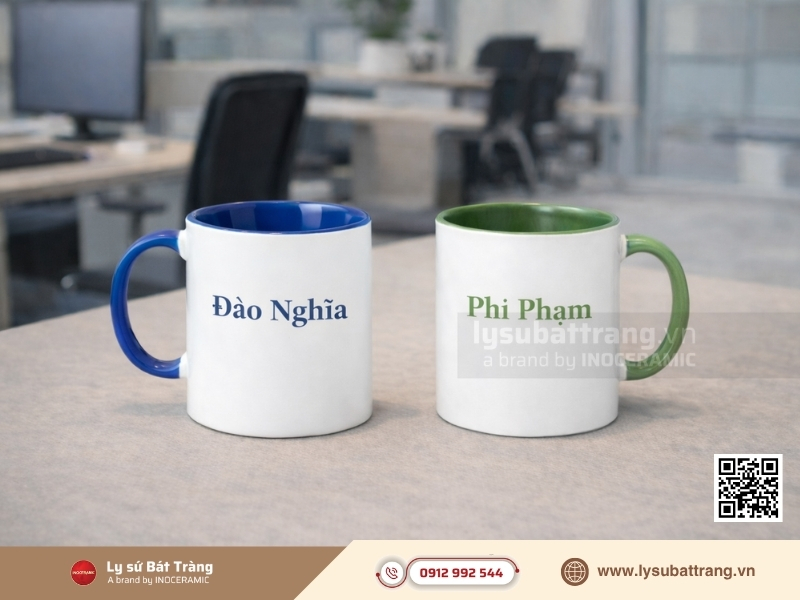 Việc cá nhân hóa tên riêng của nhân viên mới lên ly sứ là "tuyệt chiêu" giúp họ cảm thấy được chào đón và thuộc về công ty ngay từ ngày đầu tiên
