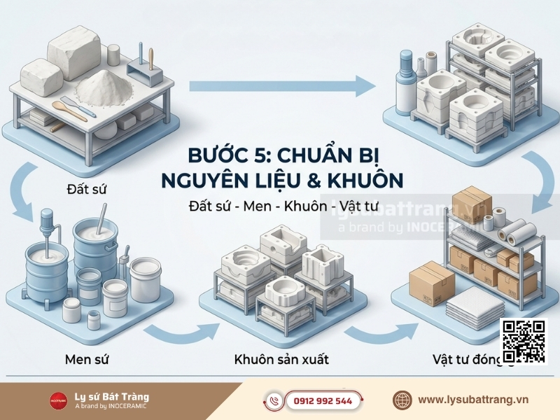 Bước 5 là bước kích hoạt dây chuyền sản xuất đại trà sau khi mẫu đối chứng (Golden Sample) đã được ký duyệt.