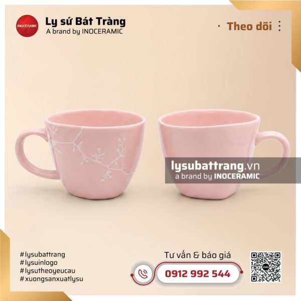 Cốc méo có quai màu pastel – Hình 2