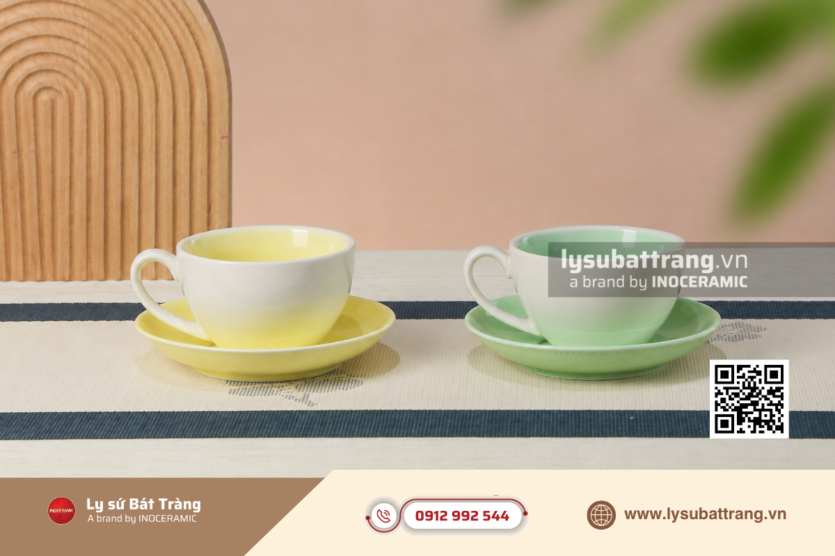 Ly sứ chuyên dùng trong nhà hàng để đáp ứng tần suất sử dụng cao trong môi trường kinh doanh
