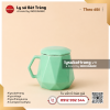 Ly sứ đa diện quai lục giác có nắp xanh ngọc