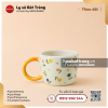 Ly quai tròn hoa màu dễ thương