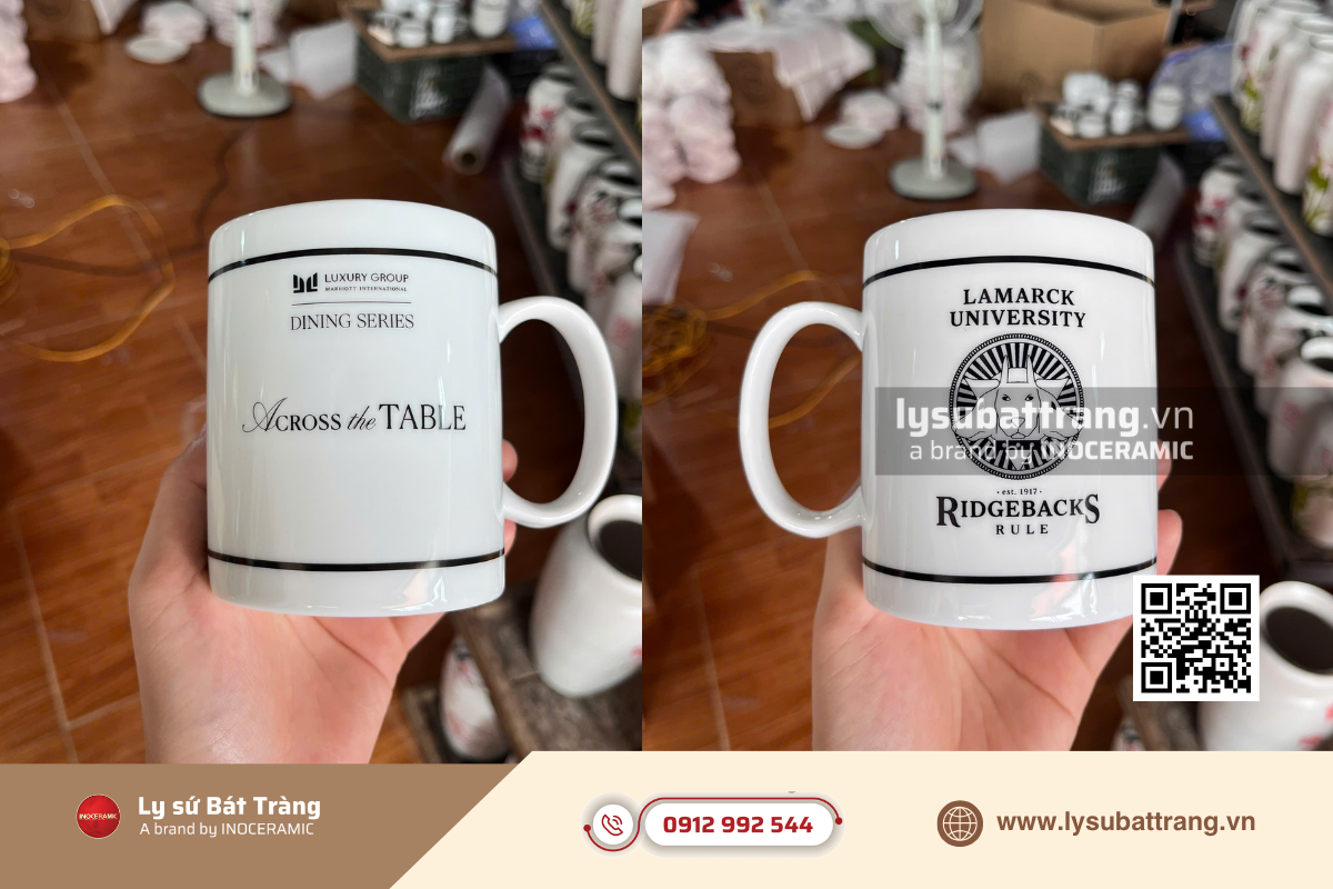 Công nghệ in decal nung trên ly sứ cho phép thể hiện hầu hết mọi loại hình ảnh với độ chi tiết cao