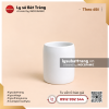 Cốc sứ dáng trụ tròn không quai 250ml - Men trắng