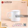 Ly sứ dáng trụ có nắp quai C 500ml - Men trắng